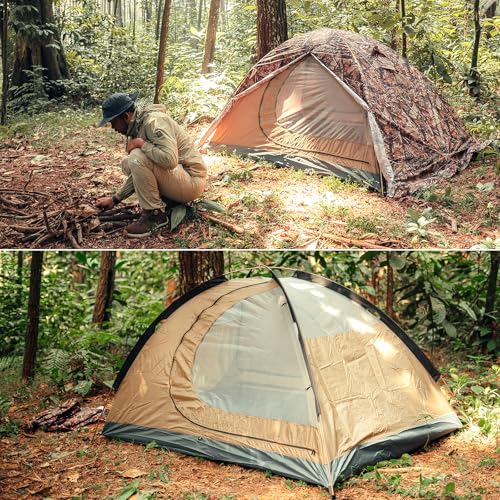 GEERTOP Ultralight 2 Person Backpacking Tent 4 Season Waterproof Camping Tent Double Layer Cold Weather Easy Set Up Tents ...
