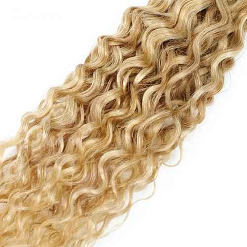 26 28 30 inch P27/613 Human Hair Bundles 613 Water Wave Bundles Blonde Wet and Wavy Human Hair Extensions 300g