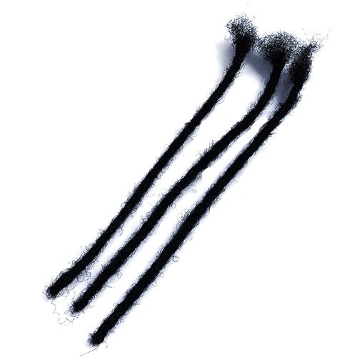 YONNA Human Hair Microlocks Sisterlocks Dreadlocks Extensions 20Locs Full Handmade (Width 0.4cm) 10inch Natual Black #1B