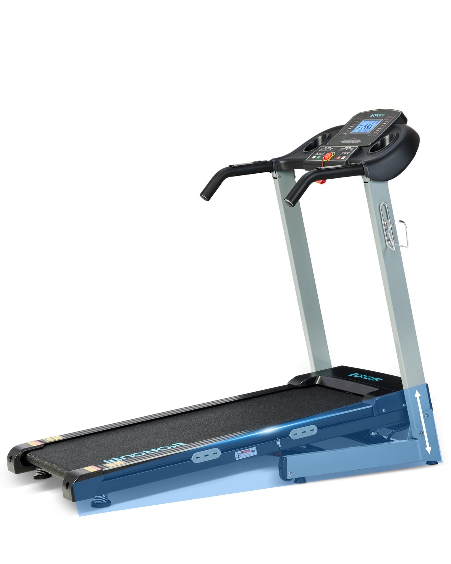 Treadmill with Auto Incline - 300 LBS Capacity Running Machine with 17.5 Wide Belt, 3HP Folding Electric Treadmills with Bluetooth Speaker for Home, Up to 8.5 MPH Speed, 15 Preset Programs
