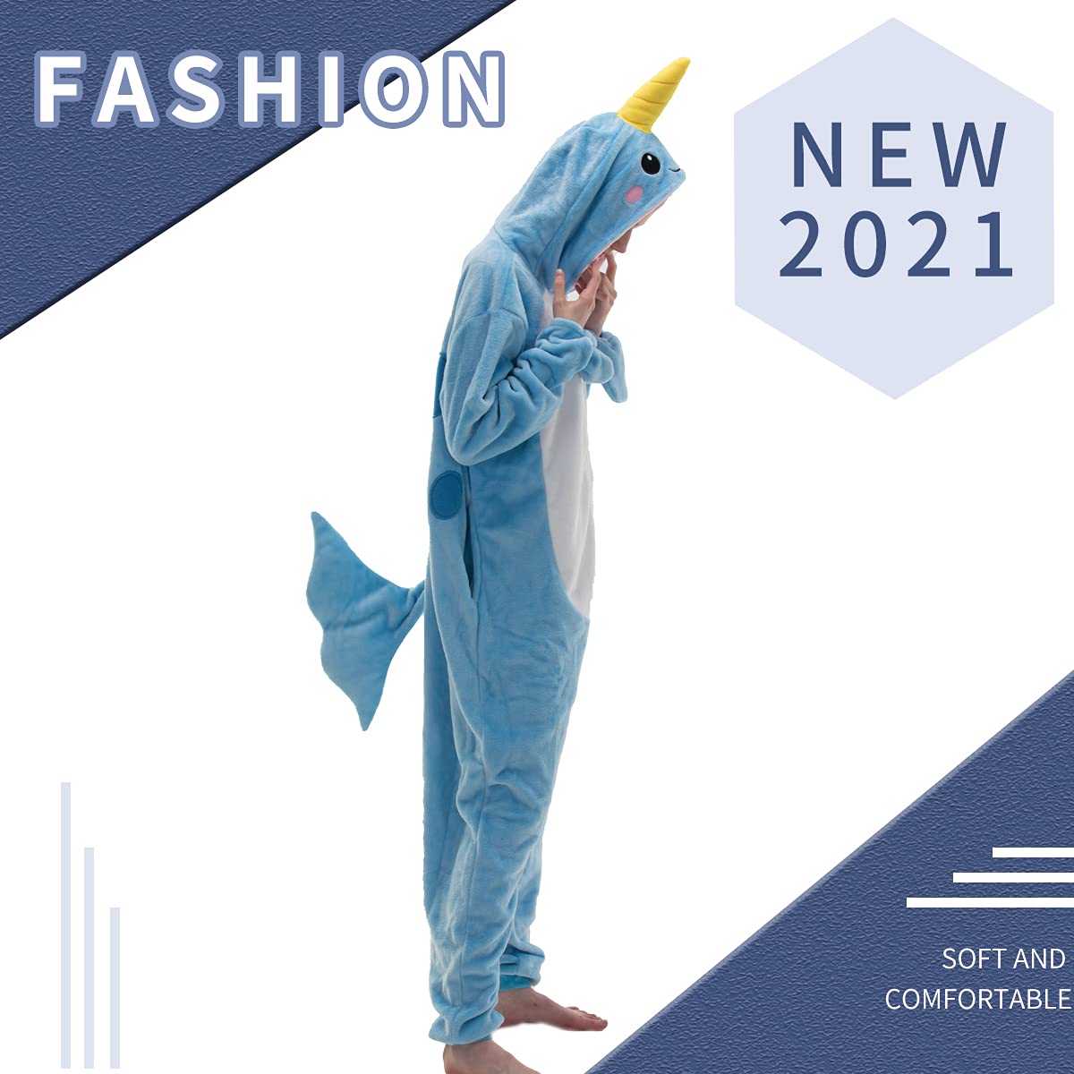 COSUSKET Snug Fit Unisex Adult Onesie Pajamas, Flannel Cosplay Animal One Piece Halloween Costume Sleepwear Homewear
