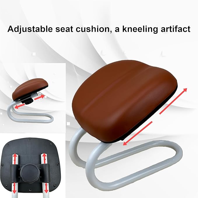 Prayer Stool - Accessories, Non-Slip Leg Sleeve, Portable Chair for Home Yoga Studio | Prayer Bench Foldable Meditation Seat, Metal Frame Yoga Stool Adjustable Height, Bench Seat with Non-Slip Leg