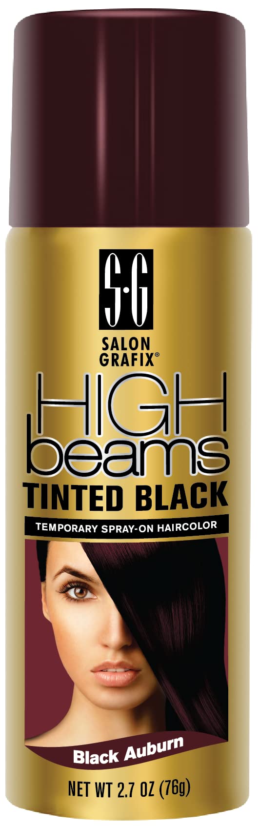 High Beams Intense Spray-On Hair Color -Auburn - 2.7 Oz - Add Temporary Color Highlight to Your Hair Instantly - Great for Strea