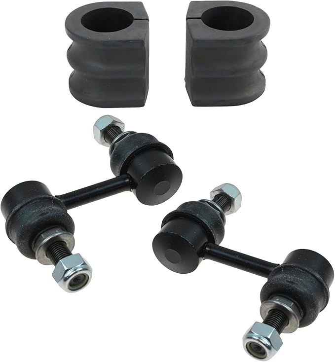 TRQ Front Suspension Kit Sway Bar Bushing Set Sway Bar Stabilizer Link Compatible with 2004-2015 Nissan TITAN