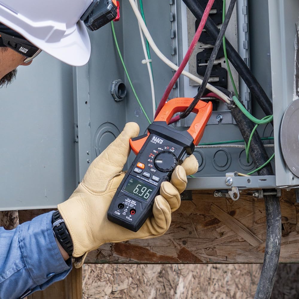 Klein Tools CL810 Digital Clamp Meter, Auto Ranging TRMS, AC/DC Volt/Current, LoZ, Continuity, Frequency, Capacitance, NCVT, Temp, More 1000V, Flashlight