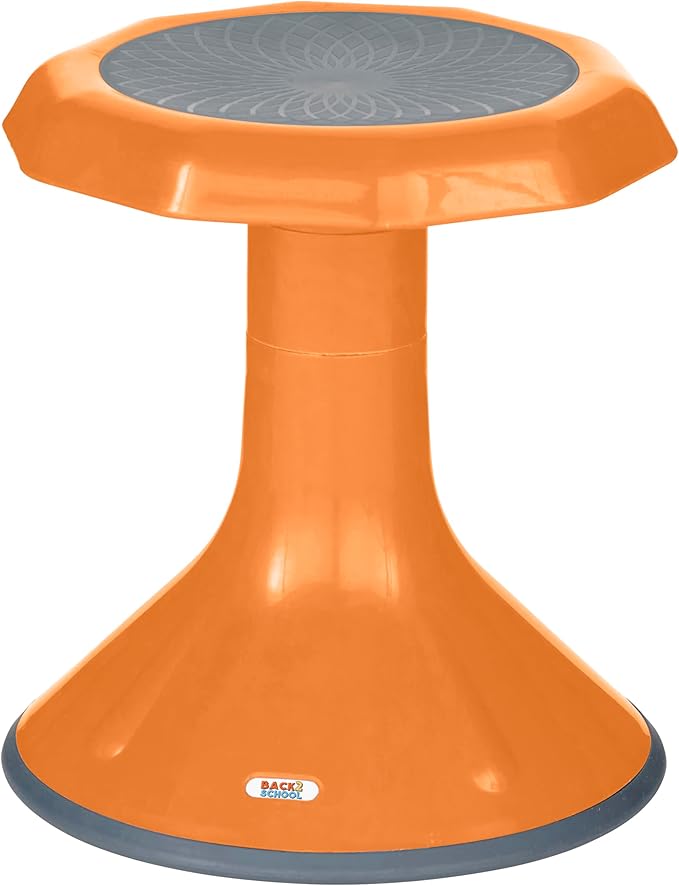 Back2School Express Wobble Stool, 15", Flexible Seating, Orange