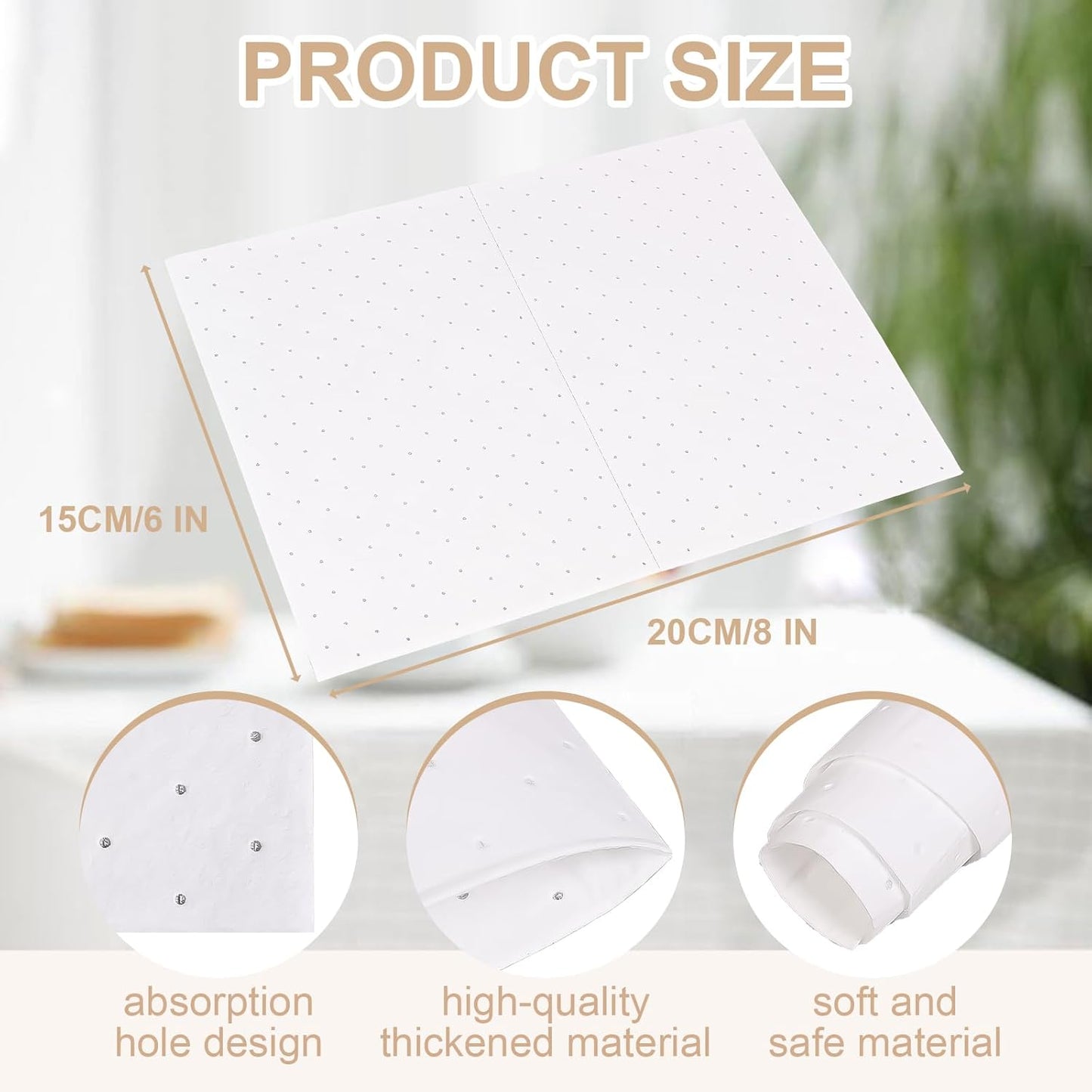 PONO 200 Pcs Oil Absorbent Pads, 15x20 in White Heavy Weight Oil-Only Absorbent Pad,Used for Oil Spill Cleaning in Garage Workshop, Reusable, Washable, Durable