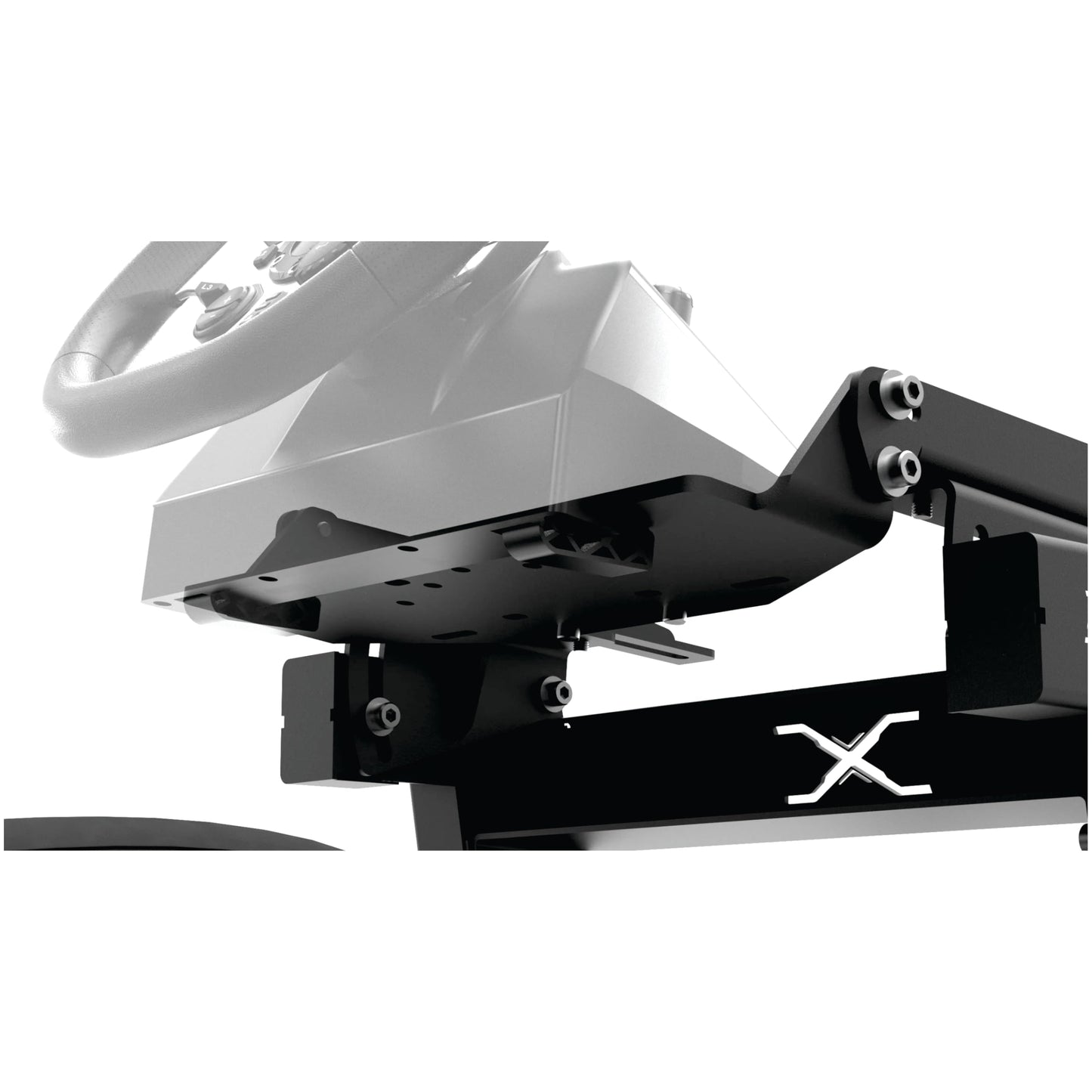 Extreme Simracing Chassis 4.0 (Black) + Horizontal Mount | Compatible with Logitech, Thrustmaster, Simagic, Moza & SimCube | Adjustable Racing Simulator Cockpit with Heavy-Duty Steel Construction