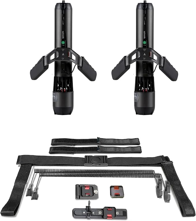 Subnado Underwater Scooter 2 Packs + Premium Accessories Pack with Leg mounting kit, Paddle Board Bracket and Cylinder Bra...