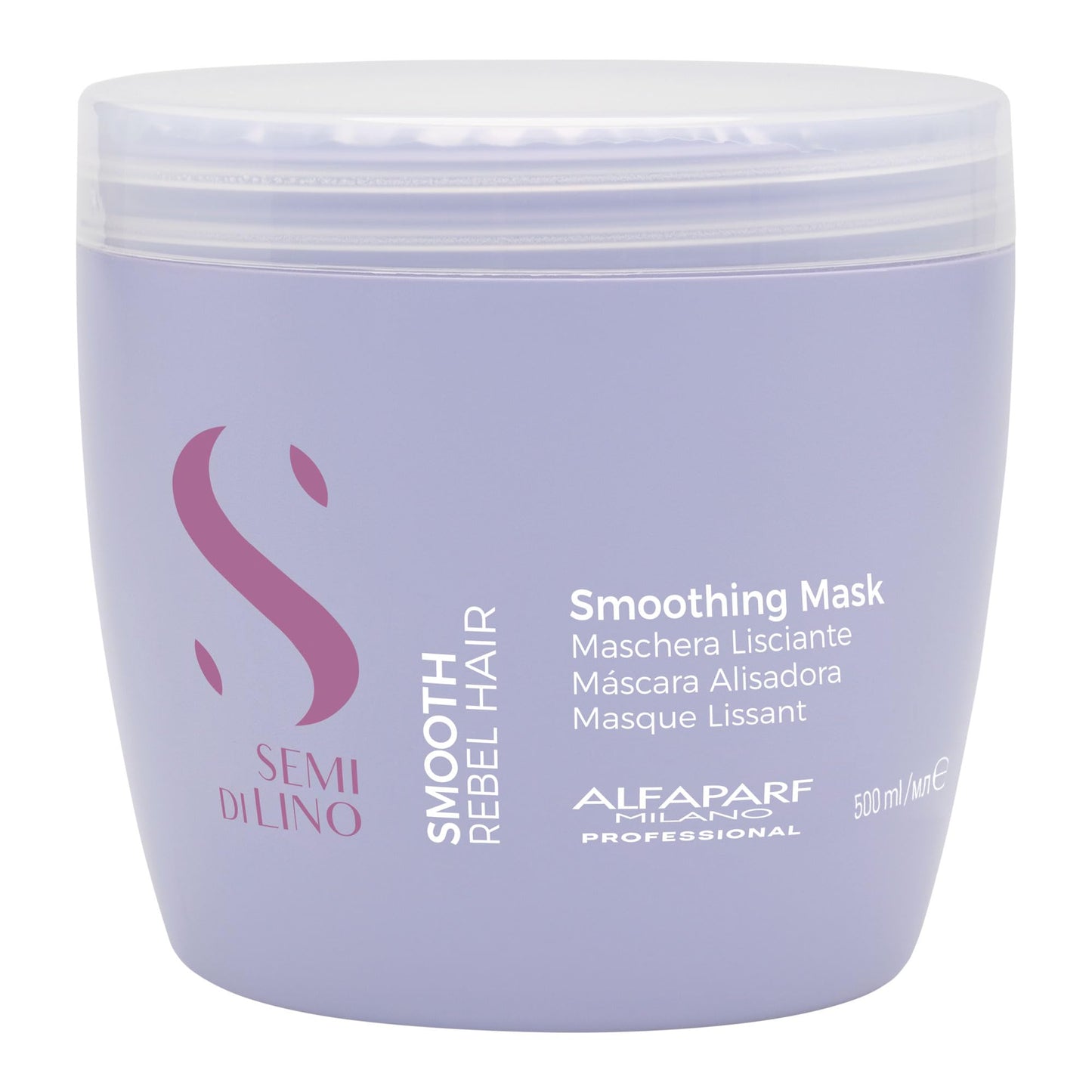 Alfaparf Milano Semi Di Lino Smoothing Hair Mask - Hair Straightening Treatment for Frizz Control & Lasting Shine - Lightweight,