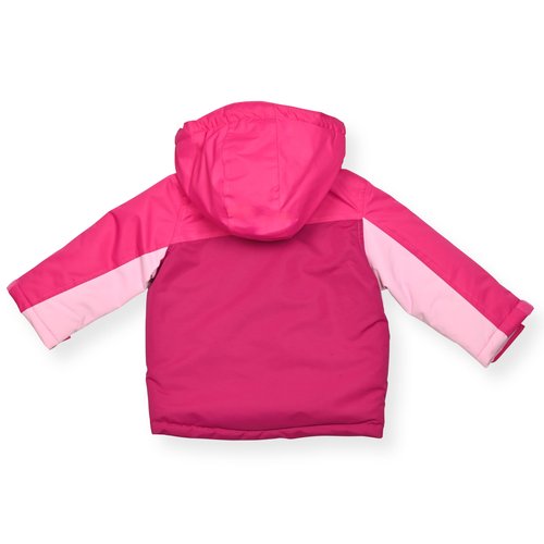 Arctic Quest Little Girls Bib Snow Pants and Ski Jacket Water-Resistant Snowsuit For Kids Winter Jacket For Girls, Intense Pink 3, 5-6