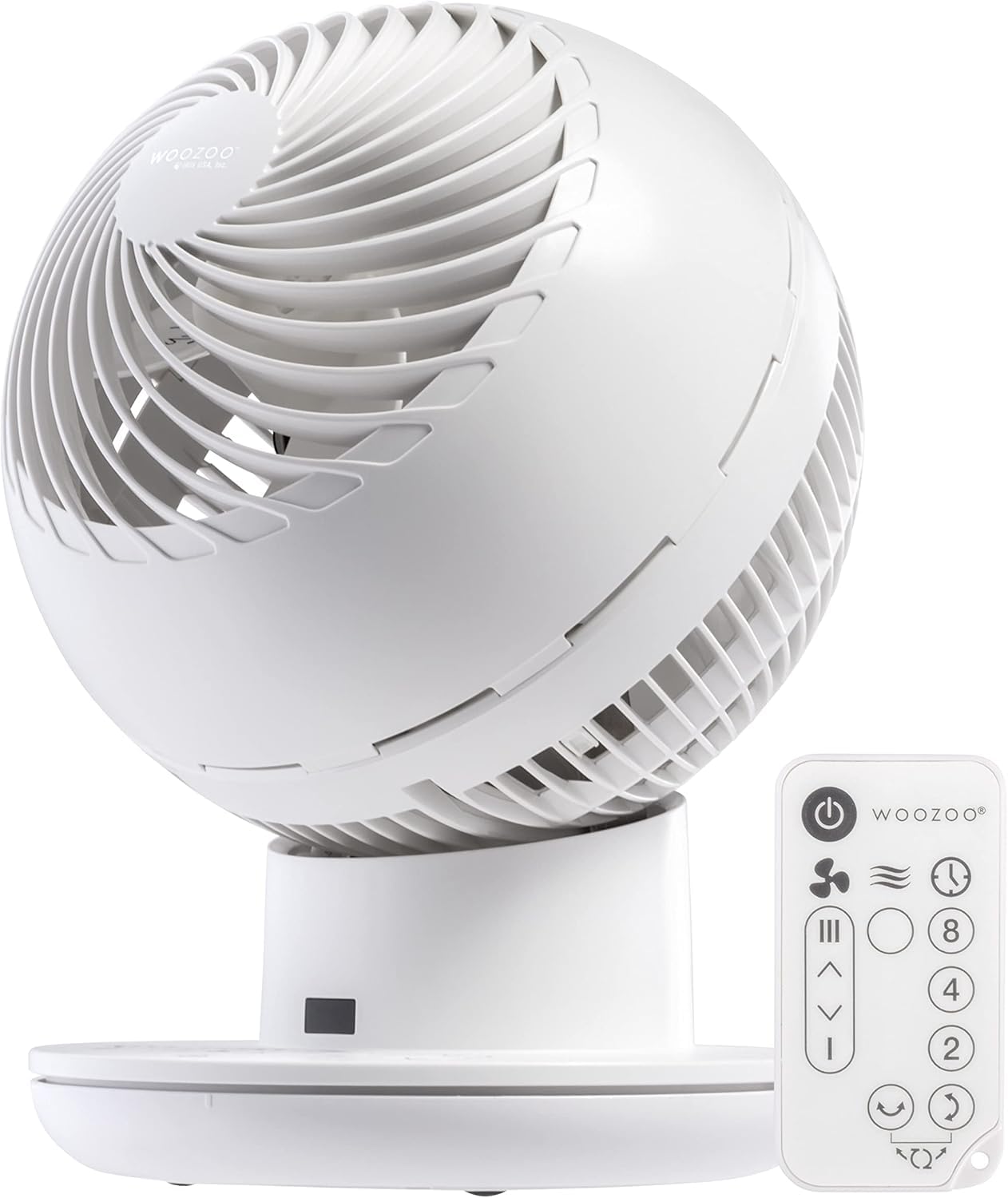 IRIS USA WOOZOO Air Circulator Fan with Remote, Oscillating, 8 Speeds, 82ft Max Air Distance, 120 Adjustable Tilt, 35db Ultra Qu