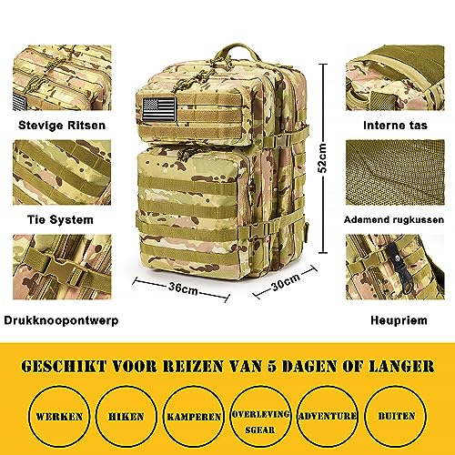 Survival First Aid Kit,99PCS Professional Survival Gear Large Hiking Backpack with Emergency Equipment Outdoor Adventure A...