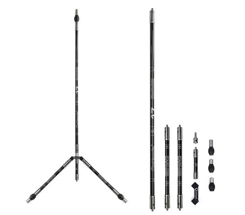 Perogen Archery Bow Stabilizer Set 4/5/10/12/28/30 inch 3K Carbon Fiber Bow Stabilizer Extension Pole with Stabilizer Rubber and Weights for Recurve Bow and Compound Bow