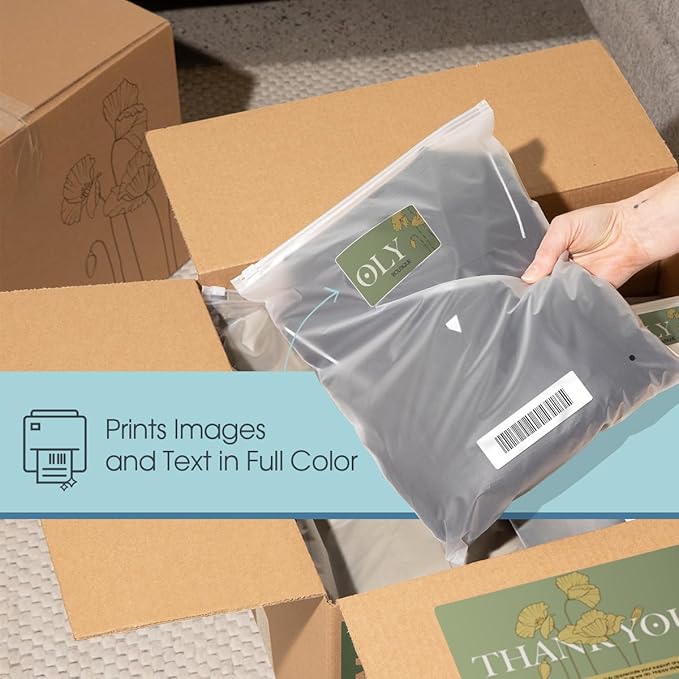 3 1/3" X 4" Matte White Shipping Labels Compatible with Inkjet and Laser Printers - 500 Sheets, 3000 Printable Stickers for Mailing, Product IDs, Organization - Spartan Industrial Template R015