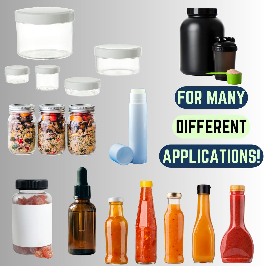 Supplement and Supply 190 x 28 mm Clear Perforated Shrink Band for Tubs, Deli Containers, Large Canisters and More. [Compatible Diameter: 4 11/16"] - Bundle of 1,000