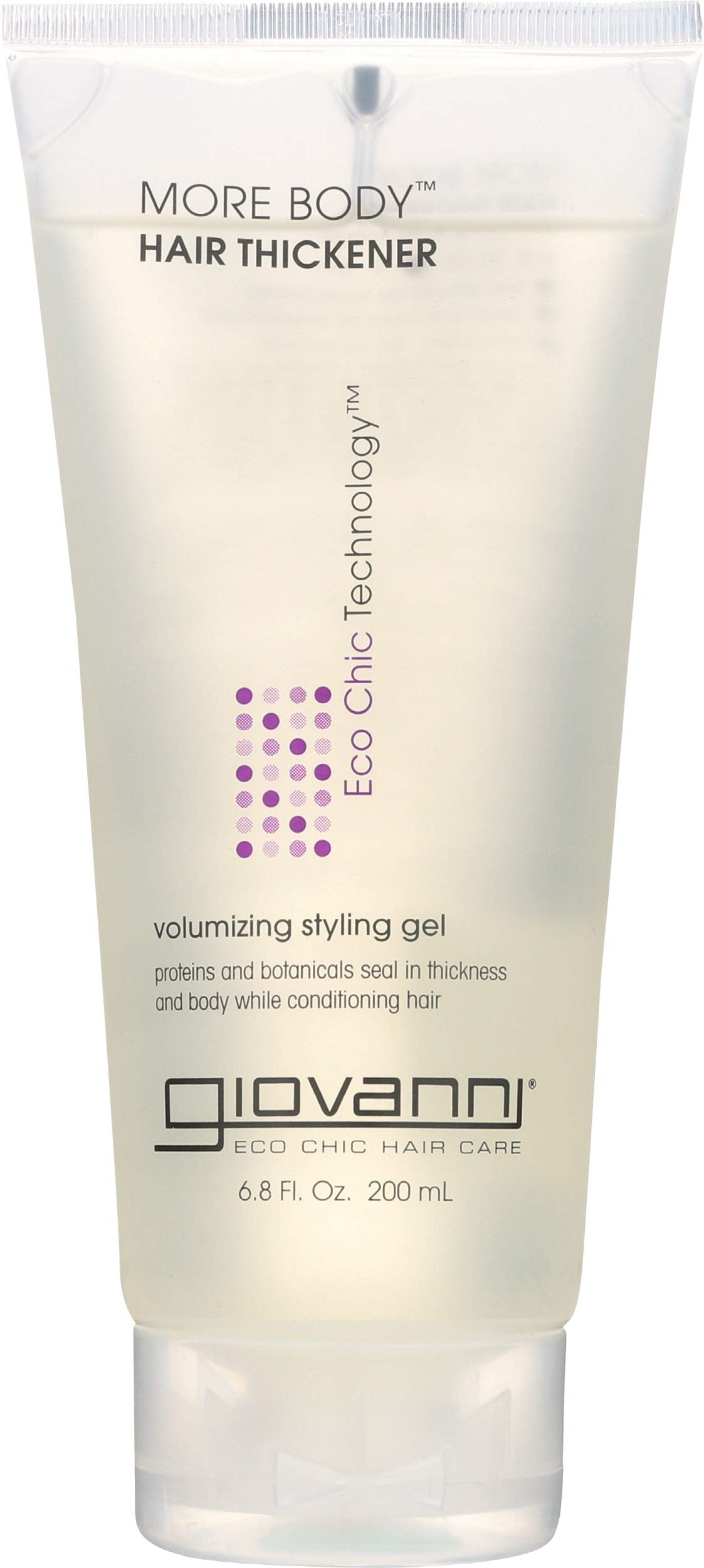 GIOVANNI COSMETICS More Body Hair Thickener Volumizing Styling GEL - More Body And Thickness Exactly Where You Need It And Want