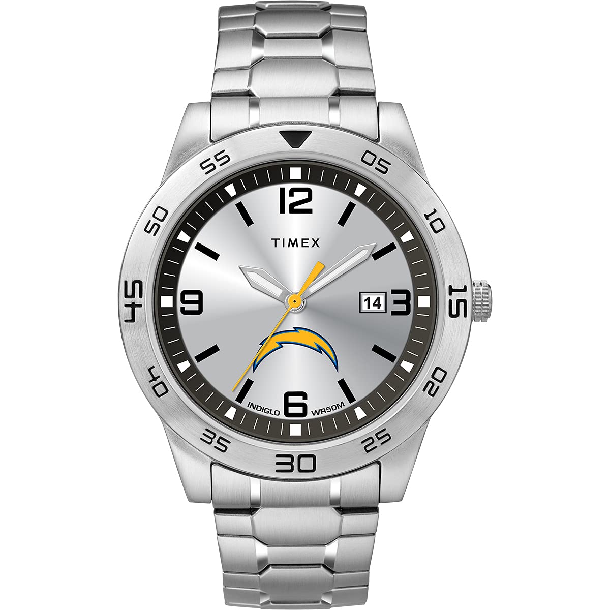 Timex Tribute Men's Citation 42mm Quartz Watch with Stainless Steel Strap, Silver, 20 (Model: TWZFCHAML)