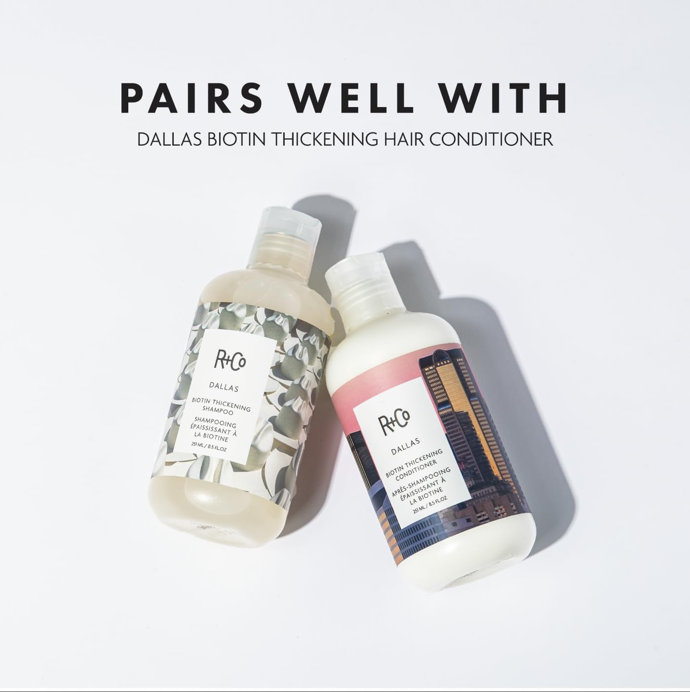 R+Co Dallas Thickening Shampoo | Biotin for Hair Growth, Thickening, + Strengthing | Vegan + Cruelty-Free |
