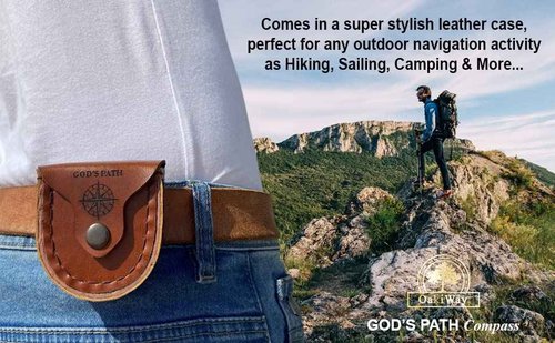 Dream Chaser (Wooden Box) & God's Path Compass (Leather Case) - Birthday, Christmas, Inspirational Gifts, Baptism, Communion Gift for Teen Boys, Graduation Gifts