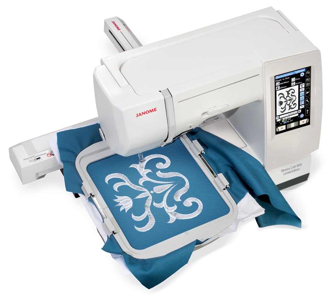 Janome Memory Craft 9850 Limited Edition Computerized Sewing and Embroidery Machine