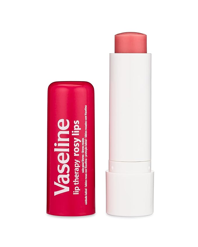 Vaseline Lip Therapy Care Rosy, Fast-Acting Nourishment, Ideal for Chapped, Dry, Cracked, or Damaged Lips, Lip Balm, 24-Pack, 0.16 Oz Each