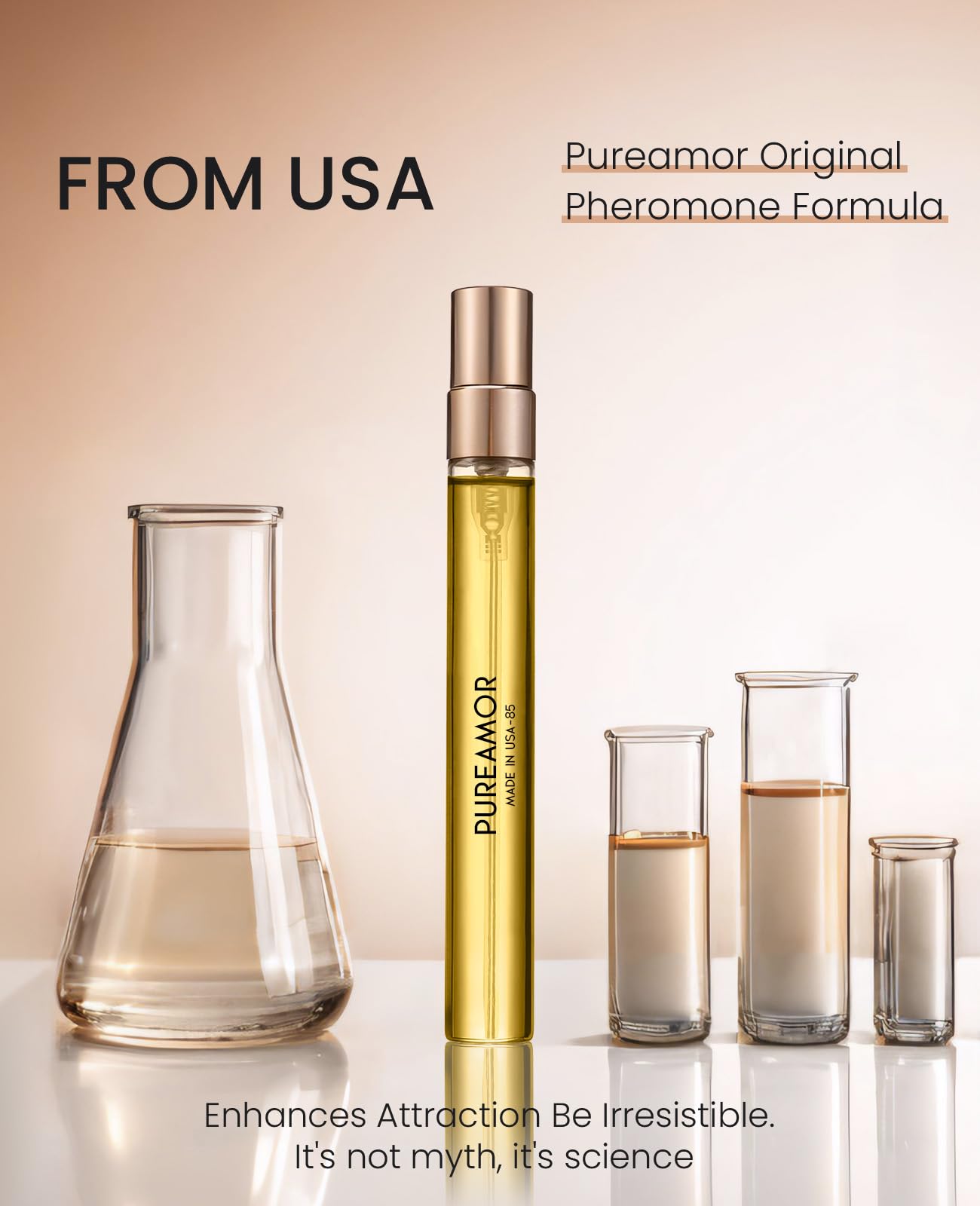 PUREAMOR Pheromone Cologne for Men, to Attract Women, Earthy, Mystical, Smoky Wood Perfume, Pheromones Perfumes,Mens Cologne,Advanced Fragrance Pheromone Perfume Oil,Travel Size (Palo Santo)