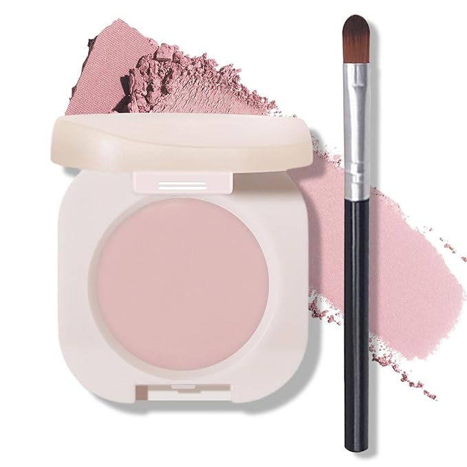 Pink Eyeshadow Single Eyeshadow,Matte Ultra Fine Lightweight Powder Multiuse Blendable Makeup Eye shadow for Women Girls,High Pigment Daily Warm Tone Eyes Makeup(Half Pink)