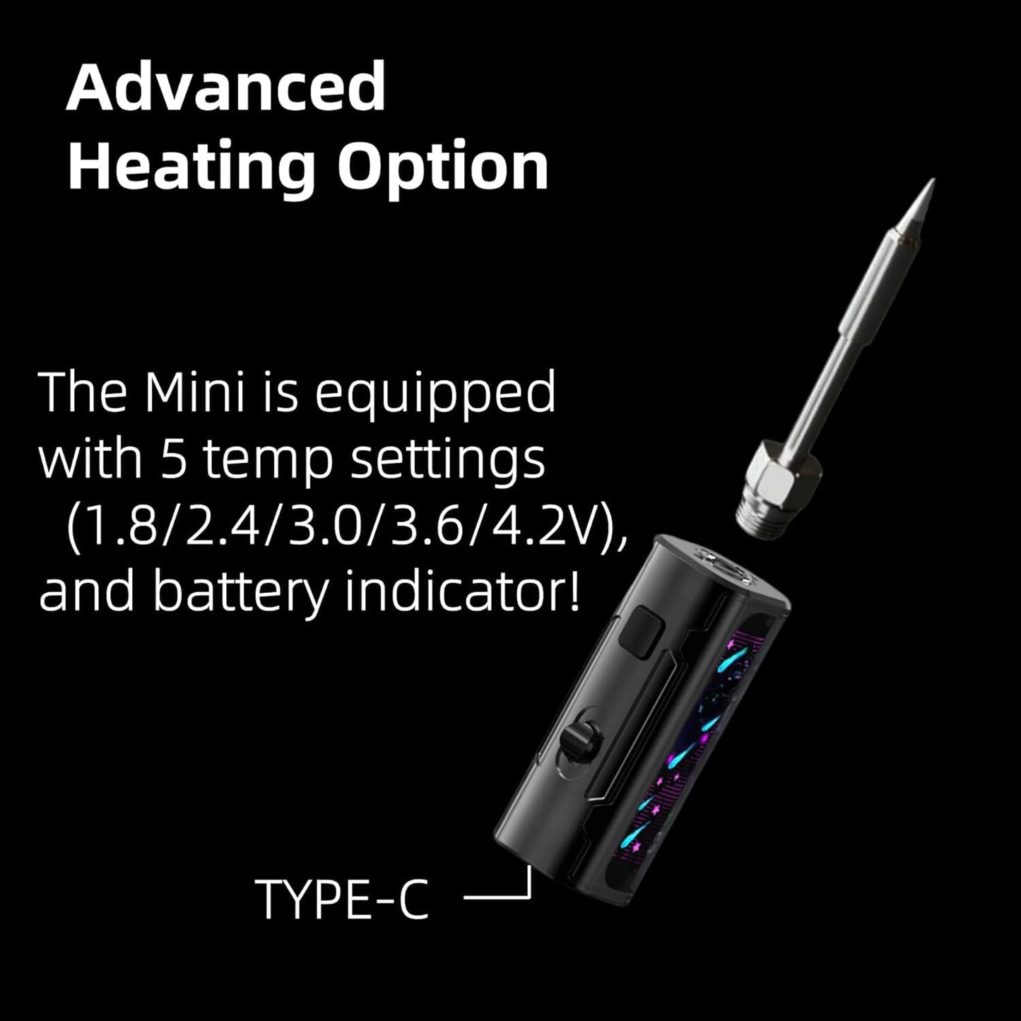 Mini Solder with Rechargable Battery (black)