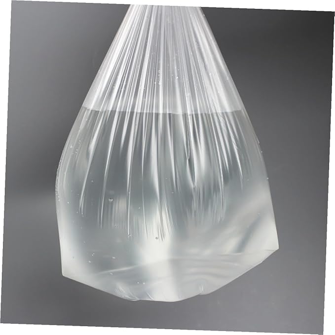 2 Rolls Transparent Heavy-duty Trash Bags Disposable Thickened Garbage Liners Strong Rubbish Bags for Kitchen Household Waste