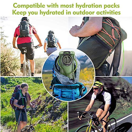 Hydration Bladder, 1.5-2-3L Water Bladder for Hiking Backpack, BPA-Free Leak Proof Water Reservoir Storage Bag, Water Pouc...