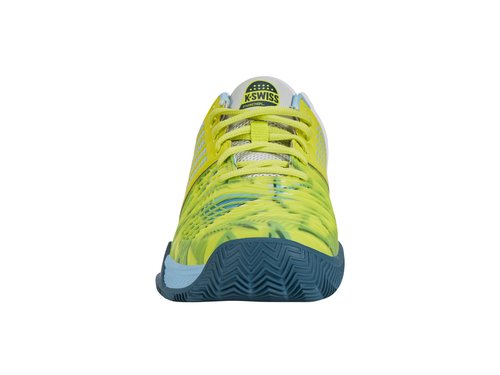 K-Swiss Men's Express Light 3 Padel Shoe, Evening Primrose/Airy Blue/Indian Teal, 11.5 M