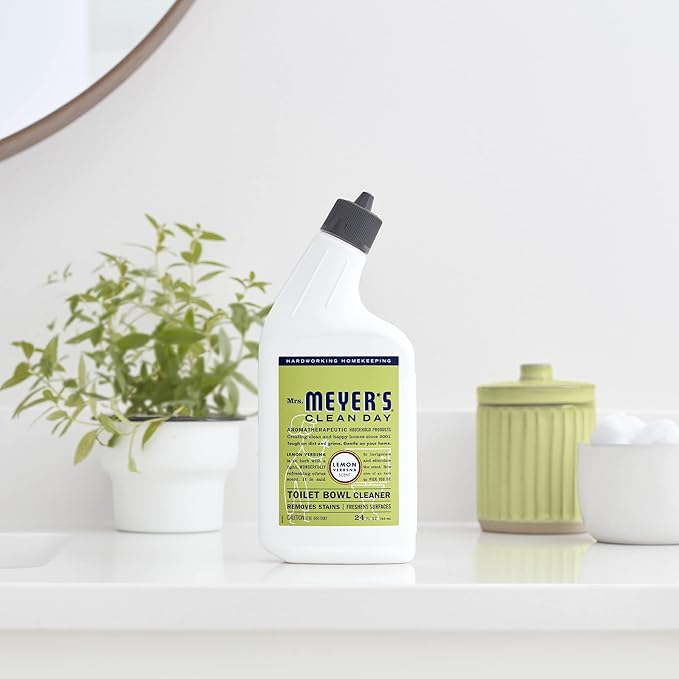 MRS. MEYER'S CLEAN DAY Liquid Toilet Bowl Cleaner, Stain Removing, Lemon Verbena, 24 oz