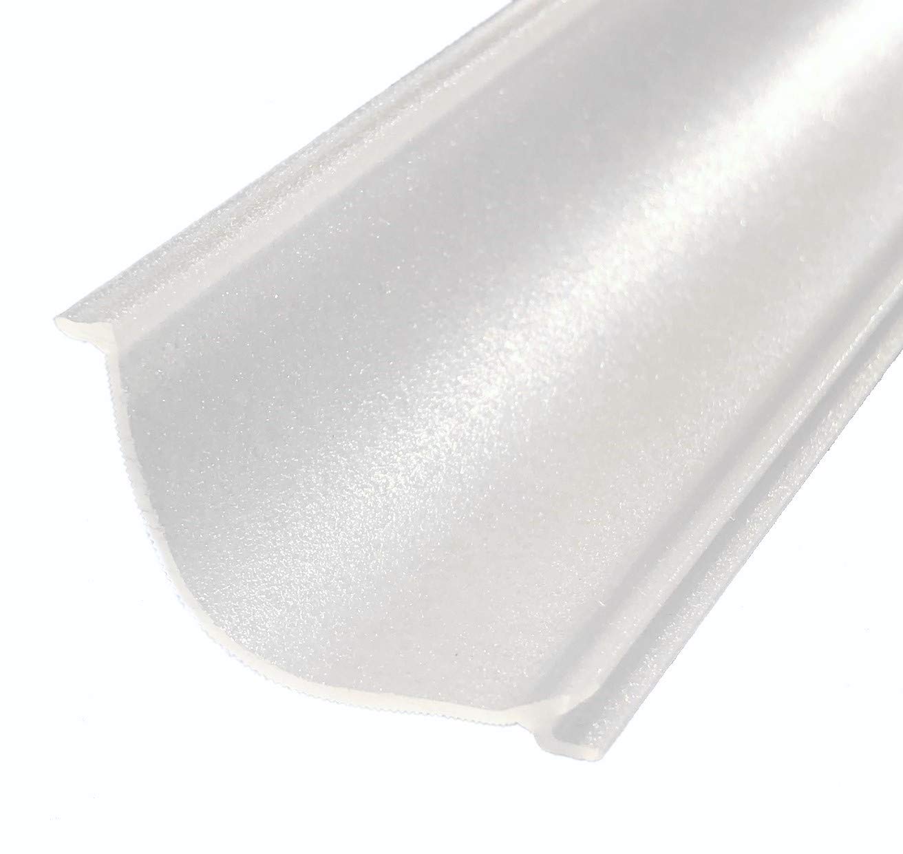 Beam Lighting Under Cabinet Light Cover Replacement | White Ribbed Acrylic Diffuser (UCEL Linkable, 48")
