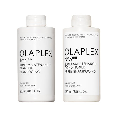 Bundle of Olaplex No.4FINE Bond Maintenance® Shampoo, Ultra-light(8.5 Fl Oz) + Olaplex Nº.5FINE Bond Maintenance® Conditioner (8.5 Fl Oz)