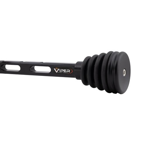 Viper Archery - Dovetail Riser Stabilizer for Compound Bows - Fits Directly in Bow Riser. Adjustable Length, Includes Lock Knob, Dampener & Weights - Archery Stabilizer Proundly Made in USA (10-inch)