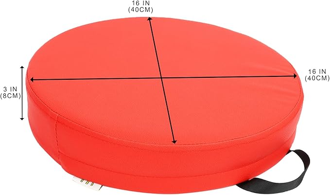 M Mute Touch 6 Pcs Flexible Seating, Waterproof Floor Cushions Easy to Clean and Carry,16''x16''x3'' Soft Seat Cushion for Learning Sitting Daycare Chair Yoga and Meditation (PU Leather)
