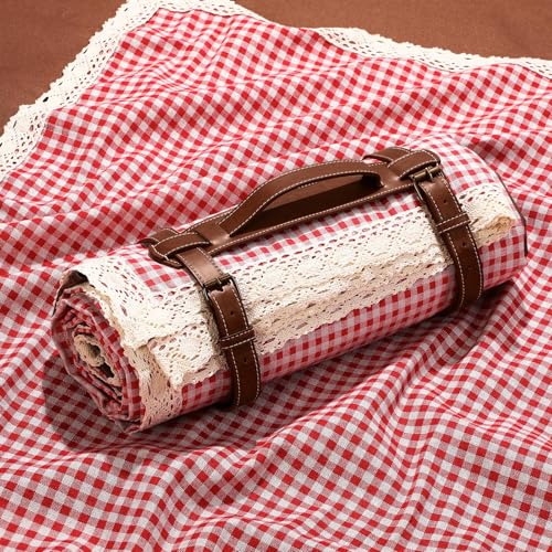 VitalCozy Waterproof Picnic Blankets 59 x 78in Outdoor Blanket Foldable 2 in 1 Double Layer Sandproof Beach Mat with Carry...
