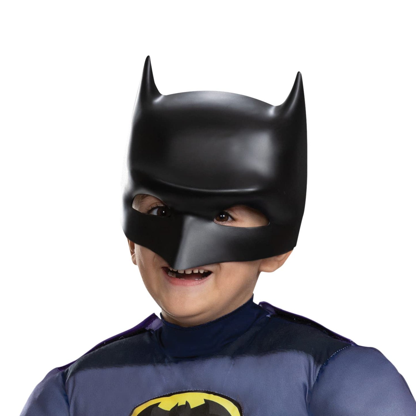 Disguise Batwheels Batman Muscle Costume, Official Batwheels Costume Outfit and Headpiece, Size (3T-4T)
