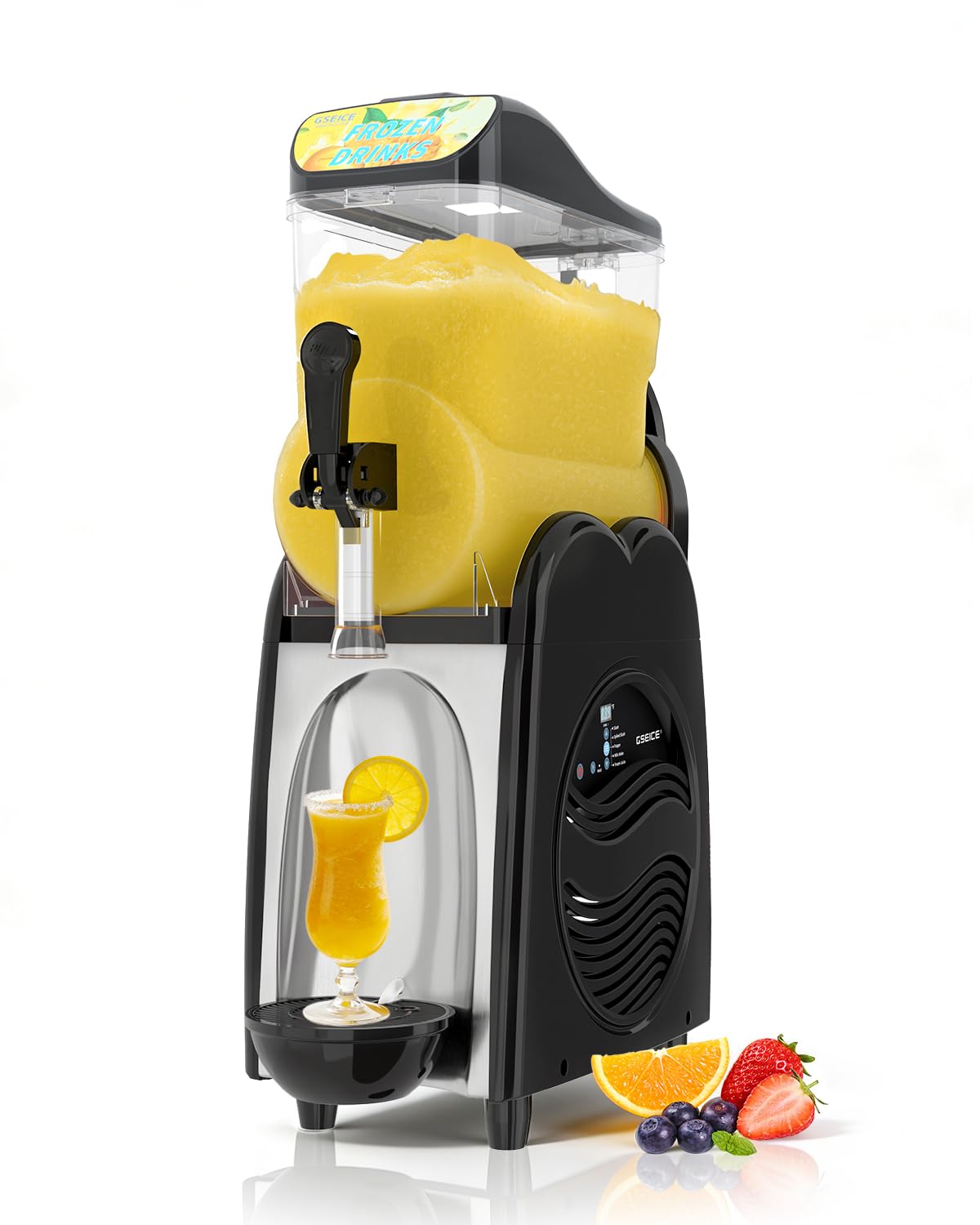 GSEICE Slushie Machine for Home 4 Gallons Single Slushy Machine for Margaritas Slushy’S Frozen Drinks, 110V/60Hz Frozen Drink Machine for Family Reunion Birthday Wedding Parties