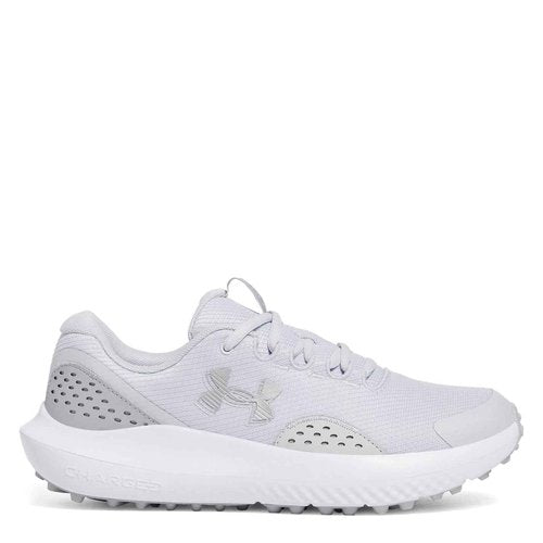 Under Armour Men's Surge Golf Cleat, (014) Halo Gray/Halo Gray/Metallic Silver, 12, US