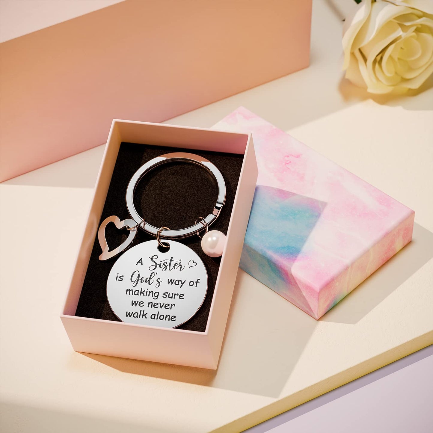 Sisters Gifts from Sister Christmas Gifts for Sister from Brother, Best Friend Birthday Gifts for Sister in Law Soul Sister, Friend Gifts for Women Christmas Gift Baskets for Sisters with Wine Tumbler
