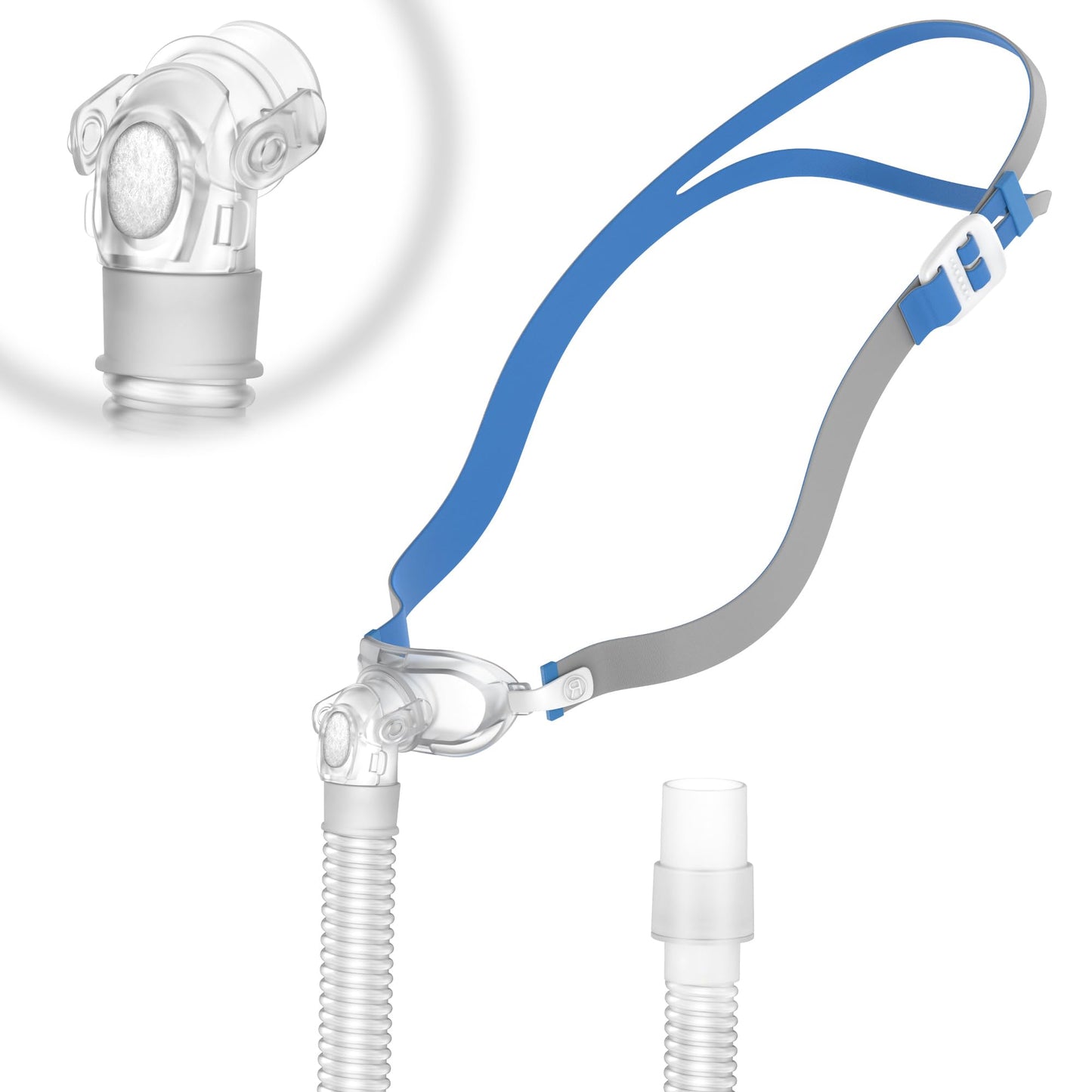 Replacement Set for Airfit P10，Headgear Tube Frame Assembly for P10，Improved Swivel Design Without Leakage, Added Flexibility & Lower Noise, ItAll Supplies for CPAP Users (No Cushion)