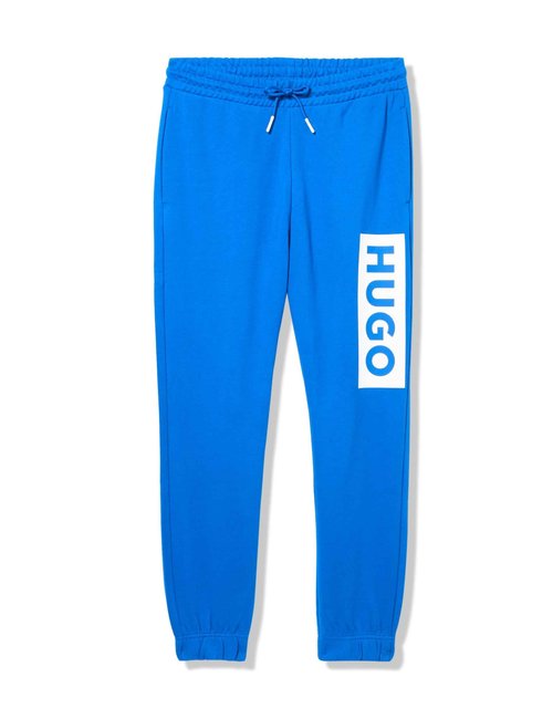 HUGO, Block Logo Cotton Sweatpant Joggers, Cobalt Blue, Medium