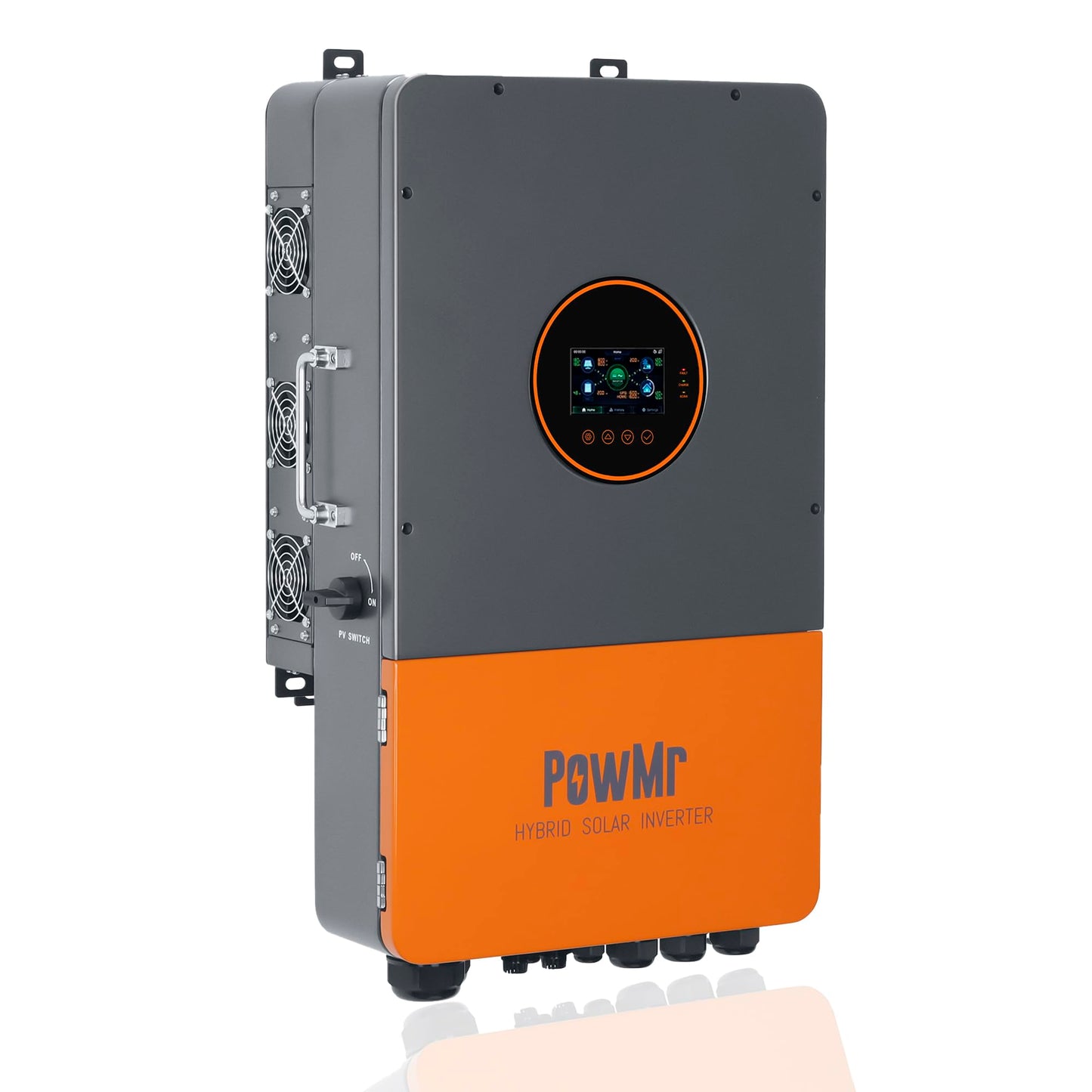 PowMr 12000W Solar Inverter 48V to 120V/240V, UL1741/CSA/IEEE1547, Off/On-Grid Split-Phase Hybrid Inverter w/Touchscreen, 200A MPPT Controller, Can Sell Surplus to Grid, 48V Li/Lead Acid Compatible