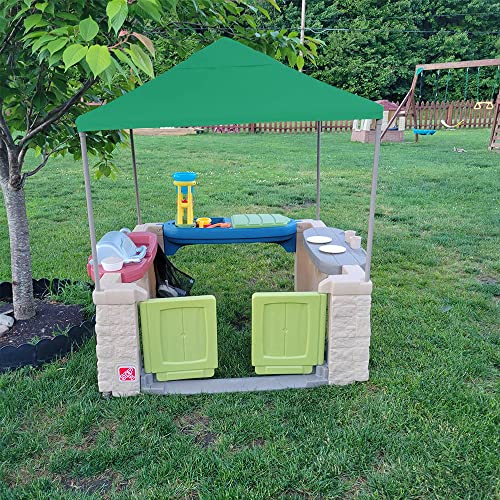 YardJoyliz Upgraded Waterproof All Around Playtime Patio Kitchen Replacement Canopy for Step2 BBQ Center Shaded Outdoor Ki...