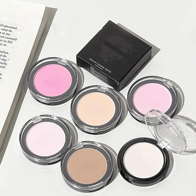 Monochrome Matte Eye Shadow Palette,Brown Neutral Nude Matte Pressed Powder Single Eyeshadow,Natural Long Lasting Naturing-Looking Eyeshadow,Talc,Paraben Vegan & Cruelty Free