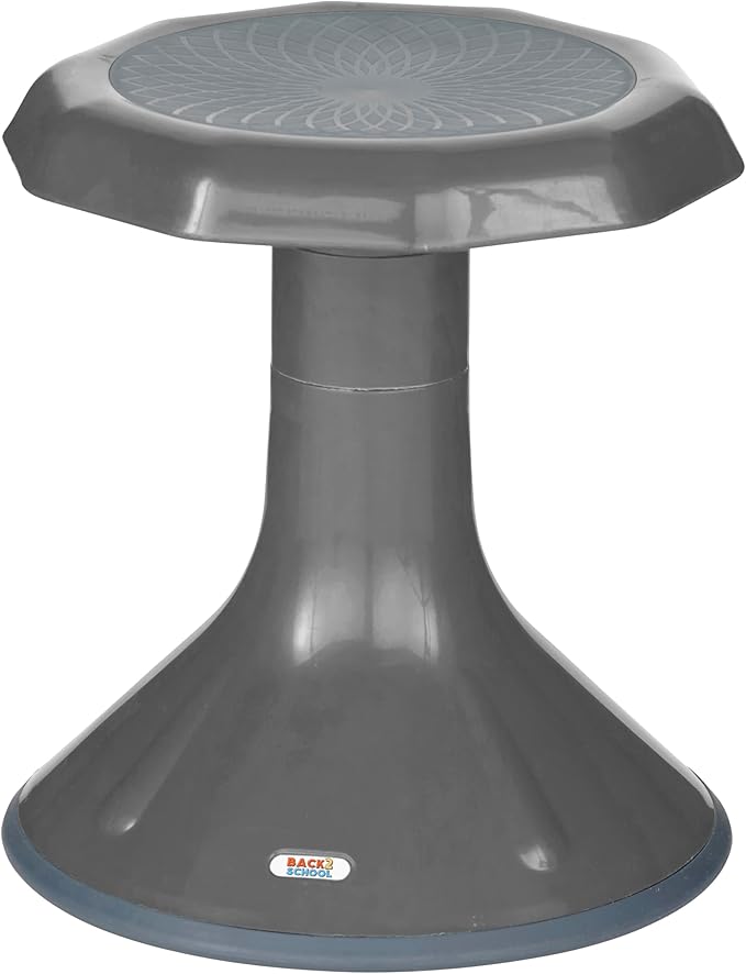 Back2School Express Wobble Stool, 15", Flexible Seating, Grey