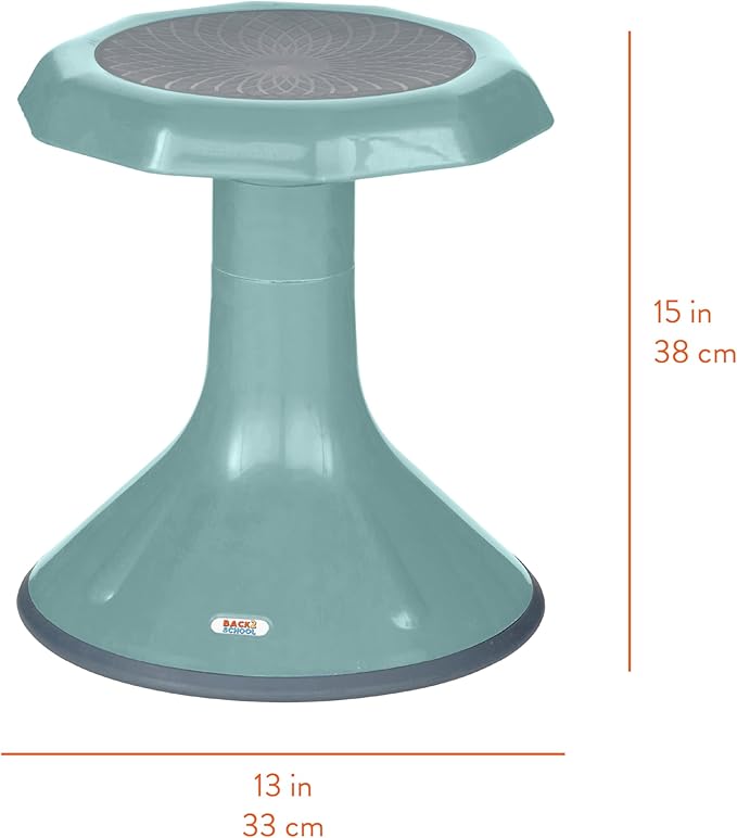 Back2School Express Wobble Stool, 15", Flexible Seating, Seafoam