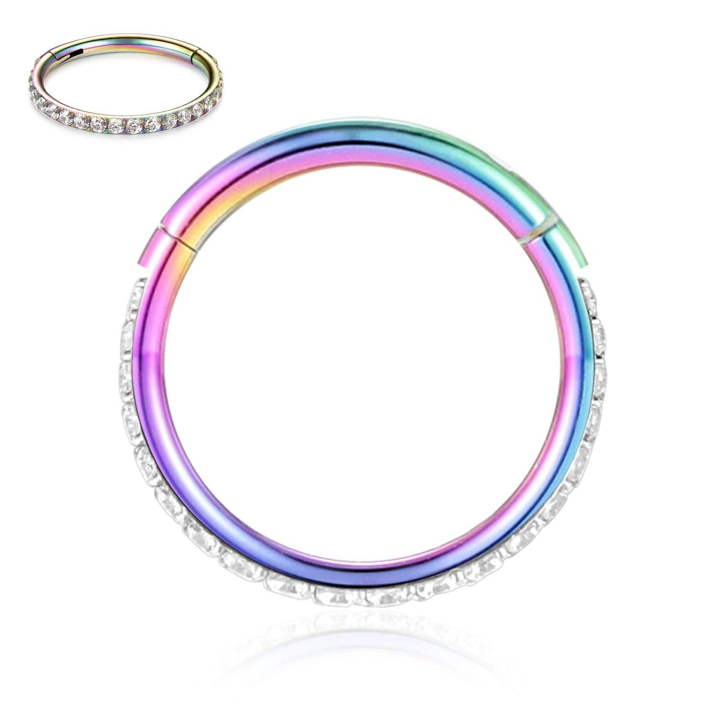 FUNLMO Septum Jewelry Nose Rings Hoop Cartilage Earring Hoop Daith Helix Rook Earrings Septum Helix Tragus Daith Piercing Jewelr